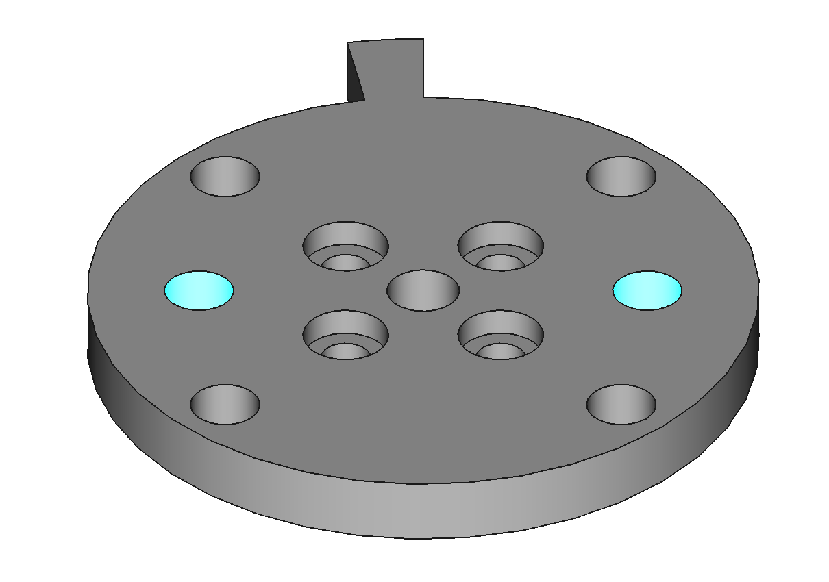 holes for mounting J1 base