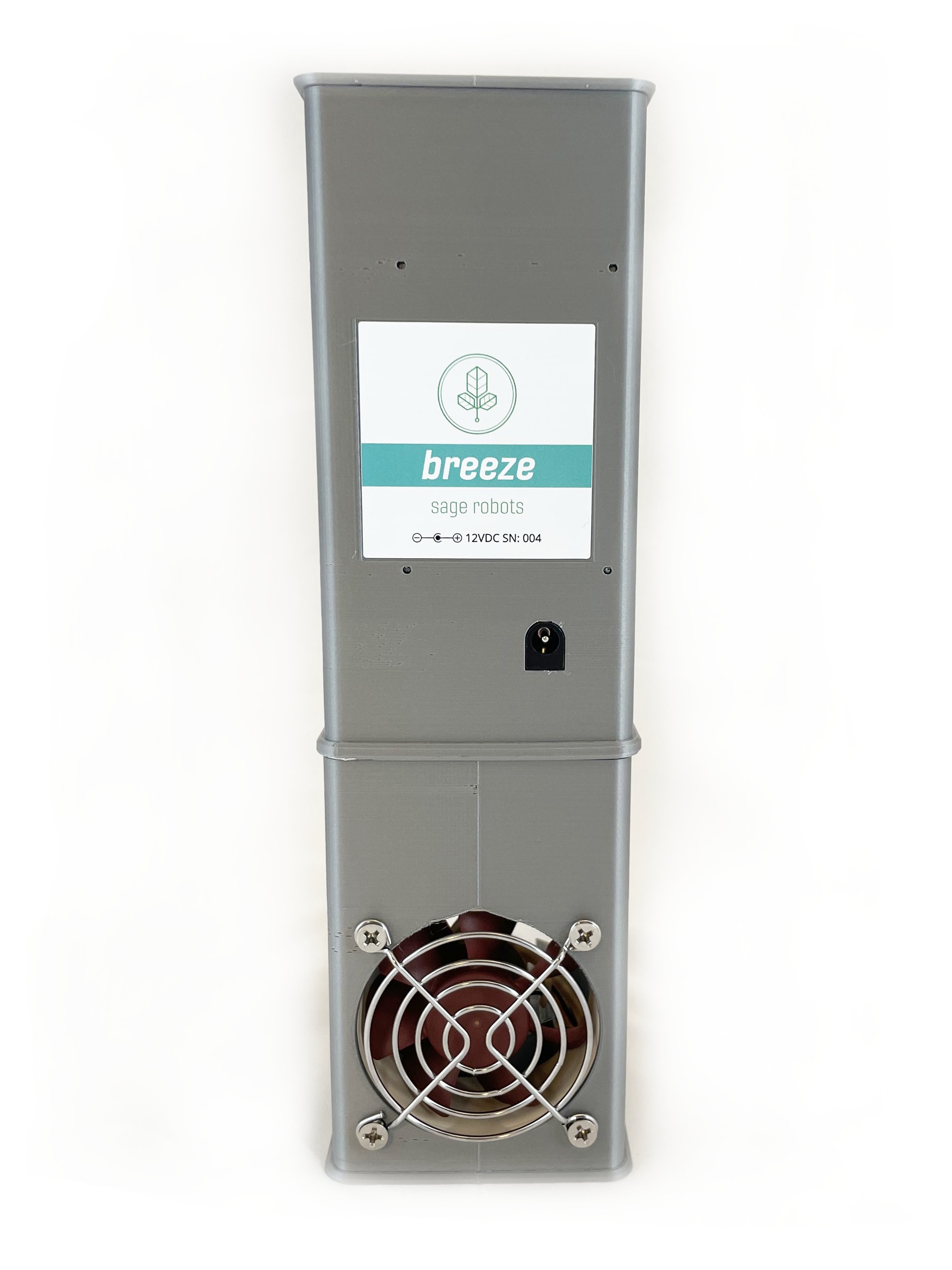 Breeze back with label and fan